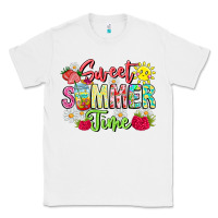 White Sweet Summer Time Classic Tee - CowhideDigitalArt
