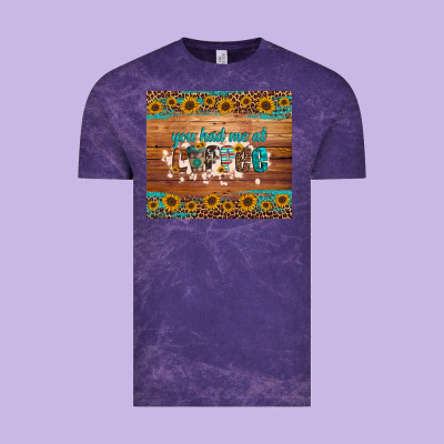 You Had Me At Coffee Vintage Tee Designed By Artiststas