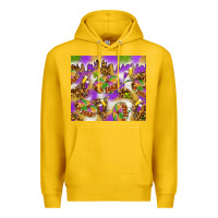 Lemon Mardi Gras with king cake Premium Hoodie - NancyCooperArtShop