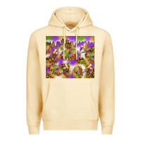 Pina Colada Mardi Gras with king cake Premium Hoodie - NancyCooperArtShop