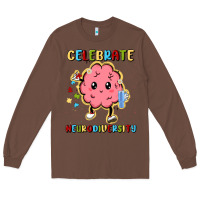 Chestnut celebrate neurodiversity Long Sleeve Tee - MaliasSmallBusiness