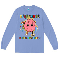 Colony Blue celebrate neurodiversity Long Sleeve Tee - MaliasSmallBusiness