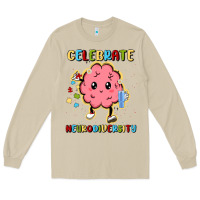 Mushroom celebrate neurodiversity Long Sleeve Tee - MaliasSmallBusiness