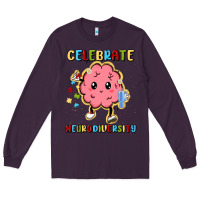 Plum celebrate neurodiversity Long Sleeve Tee - MaliasSmallBusiness
