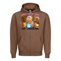 Chestnut christmas calories no cuentan Zipper Hoodie - MaliasSmallBusiness