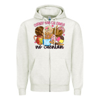 Oatmeal Heather christmas calories no cuentan Zipper Hoodie - MaliasSmallBusiness