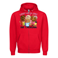 Red christmas calories no cuentan Zipper Hoodie - MaliasSmallBusiness