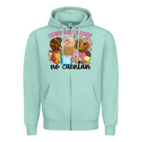 Seafoam christmas calories no cuentan Zipper Hoodie - MaliasSmallBusiness
