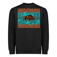 Black bison leopard gemstone Heavyweight Sweatshirt - Artiststas