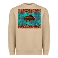 Mushroom bison leopard gemstone Heavyweight Sweatshirt - Artiststas