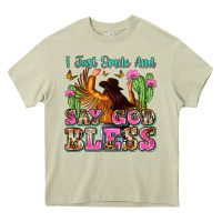 I Just Smile And Say God Bless Heavy Core Tee | Teevron