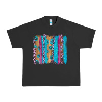 Pigment Black gemstone and pink leopard brushstrok Urban Heavy Tee - AdoDesignShop