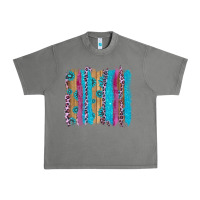 Tornado gemstone and pink leopard brushstrok Urban Heavy Tee - AdoDesignShop