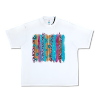 White gemstone and pink leopard brushstrok Urban Heavy Tee - AdoDesignShop