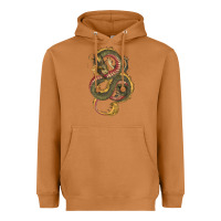 Meerkat green and yellow dragon Heavyweight Hoodie - RanaPortraitStore