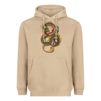 Mushroom green and yellow dragon Heavyweight Hoodie - RanaPortraitStore