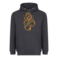 Smoke green and yellow dragon Heavyweight Hoodie - RanaPortraitStore