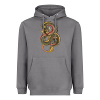 Storm green and yellow dragon Heavyweight Hoodie - RanaPortraitStore