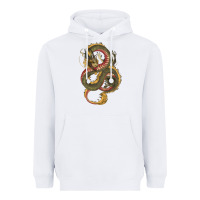 White green and yellow dragon Heavyweight Hoodie - RanaPortraitStore