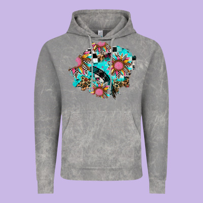 Race Sunflower Patches Vintage Hoodie Designed By Adodesignshop