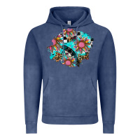 Vintage Denim race sunflower patches Vintage Hoodie - AdoDesignShop