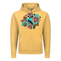 Vintage Mustard race sunflower patches Vintage Hoodie - AdoDesignShop