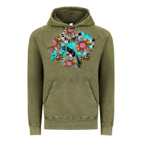 Vintage Olive race sunflower patches Vintage Hoodie - AdoDesignShop