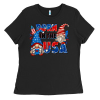 Black born in the usa Ladies Tee - Zillion Design Studio
