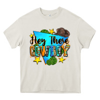 Cream hey there cowboy Heavy Core Tee - Zillion Design Studio