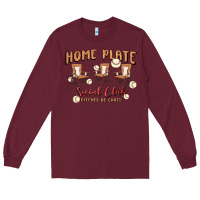 Burgundy glitter baseball Long Sleeve Tee - MaliasSmallBusiness