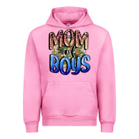 Fuchsia Pink Mom of Boys Mother's Day Urban Hoodie - CowGirlArtShop