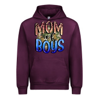 Mauve Wine Mom of Boys Mother's Day Urban Hoodie - CowGirlArtShop