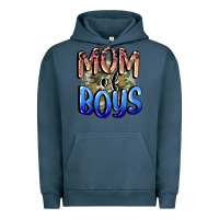 Pigment Midnight Navy Mom of Boys Mother's Day Urban Hoodie - CowGirlArtShop