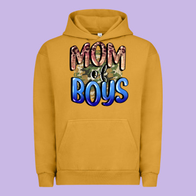 Mom Of Boys Mother's Day Urban Hoodie Designed By Cowgirlartshop