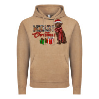 Vintage Coffee merry christmas labrador retriever Vintage Hoodie - RanaPortraitStore