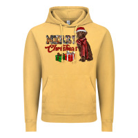 Vintage Mustard merry christmas labrador retriever Vintage Hoodie - RanaPortraitStore