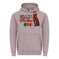Vintage Zinc merry christmas labrador retriever Vintage Hoodie - RanaPortraitStore