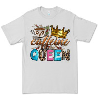 Dove Grey caffeine queen Premium Tee - Zillion Design Studio
