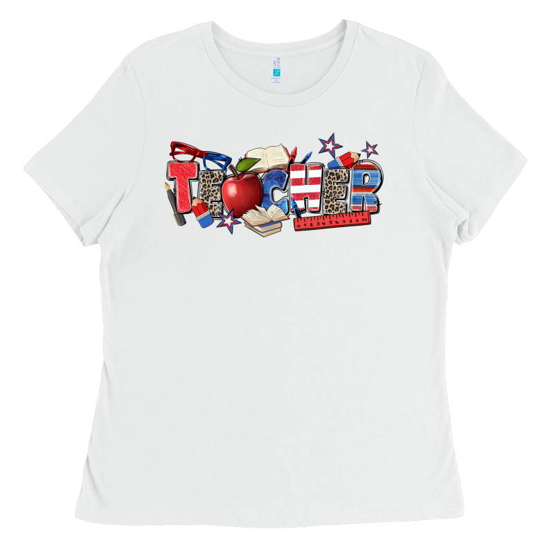 American Teacher Ladies Tee by Zillion Design Studio | Teevron