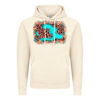 Vintage Artic easter Leopard turquoise background Vintage Hoodie - JahusDesignShop