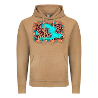 Vintage Camel easter Leopard turquoise background Vintage Hoodie - JahusDesignShop