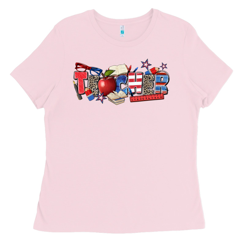American Teacher Ladies Tee by Zillion Design Studio | Teevron