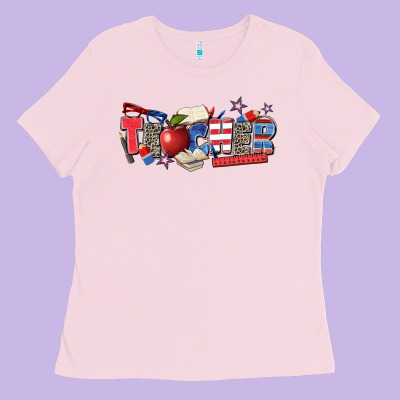 American Teacher Ladies Tee Designed By Zillion Design Studio