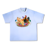Grape Ice easter coop animals farm chicken chiks rooster flowers butterfly Urban Heavy Tee - Artiststas