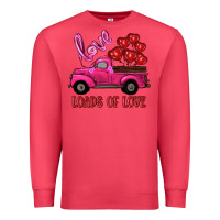 Cardinal valentine's day loads of love turck with balloons Premium Sweatshirt - RanaPortraitStore