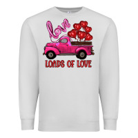 Dove Grey valentine's day loads of love turck with balloons Premium Sweatshirt - RanaPortraitStore