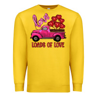 Lemon valentine's day loads of love turck with balloons Premium Sweatshirt - RanaPortraitStore