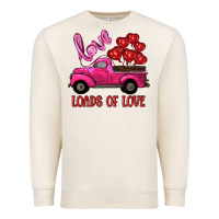 Sandshell valentine's day loads of love turck with balloons Premium Sweatshirt - RanaPortraitStore