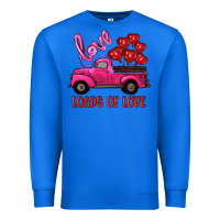 True Royal valentine's day loads of love turck with balloons Premium Sweatshirt - RanaPortraitStore