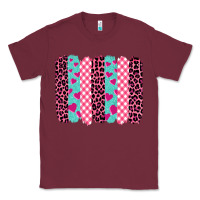 Burgundy valentine's day brushstrokes Classic Tee - BarkalooDesign